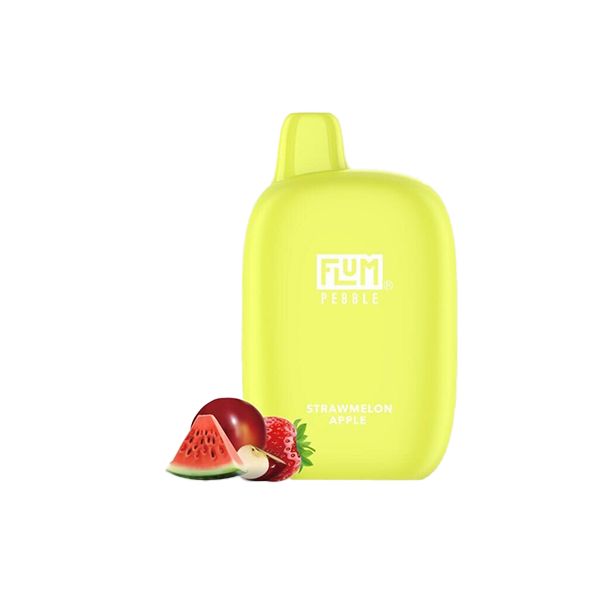 Flum Pebble Disposable | 6000 Puffs | 14mL Strawmelon Apple