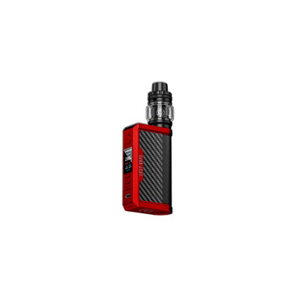 Lost Vape Centaurus Quest 200W Kit – Centaurus SubOhm Tank Ver Matte Red Carbon Fiber