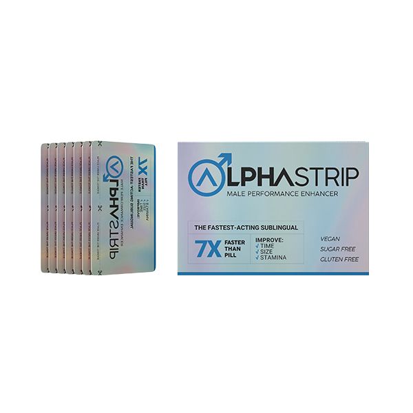 ALPHASTRIP – Mint Cinnamon Blue Colored Single Strips Male Performance Enhancer