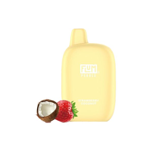 Flum Pebble Disposable | 6000 Puffs | 14mL Strawberry Coconut