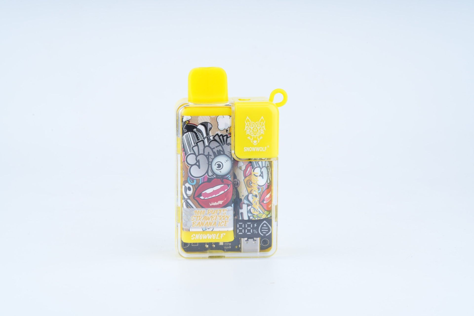 Snowwolf Easy Smart Disposable 9000 Puffs 18mL 50mg Strawberry Banana Ice