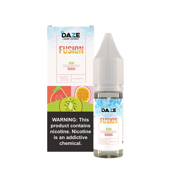 7Daze Reds Salt Series E-Liquid 15mL (Salt Nic) Kiwi Passionfruit Guava