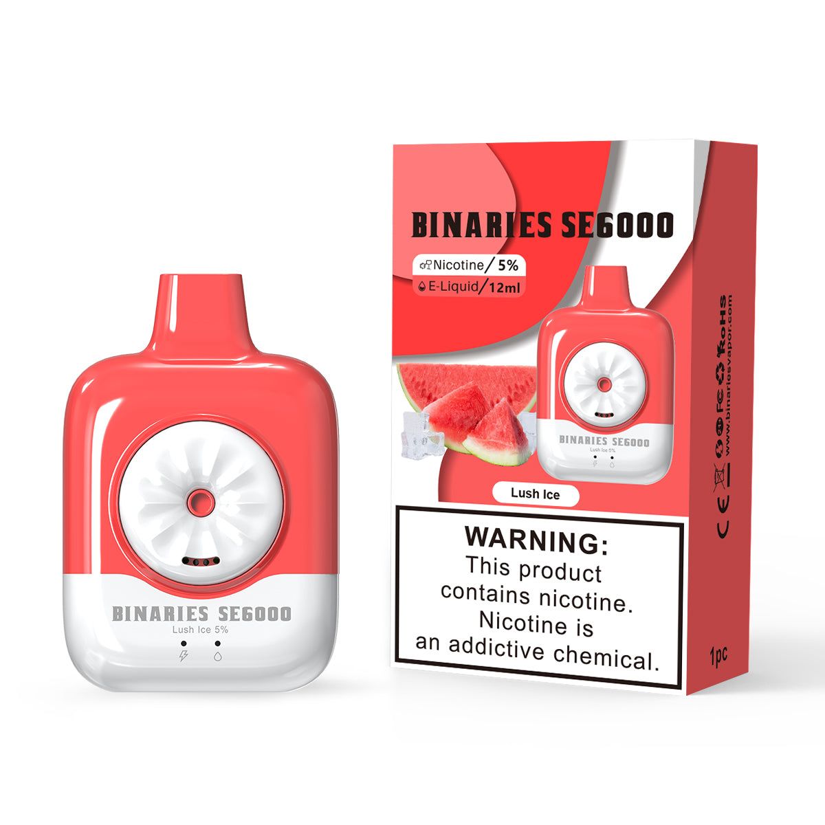 HorizonTech – Binaries Cabin Disposable SE | 6000 Puffs | 12mL | 50mg Lush Ice