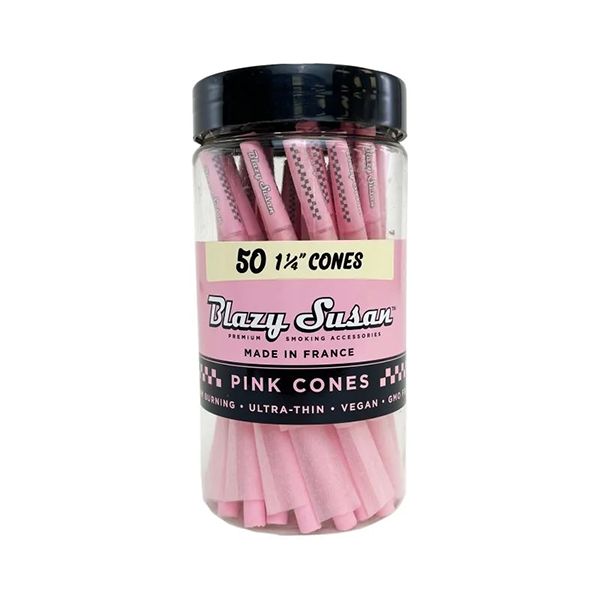 Blazy Susan 1 1/4 Cones (50ct Jar) Pink