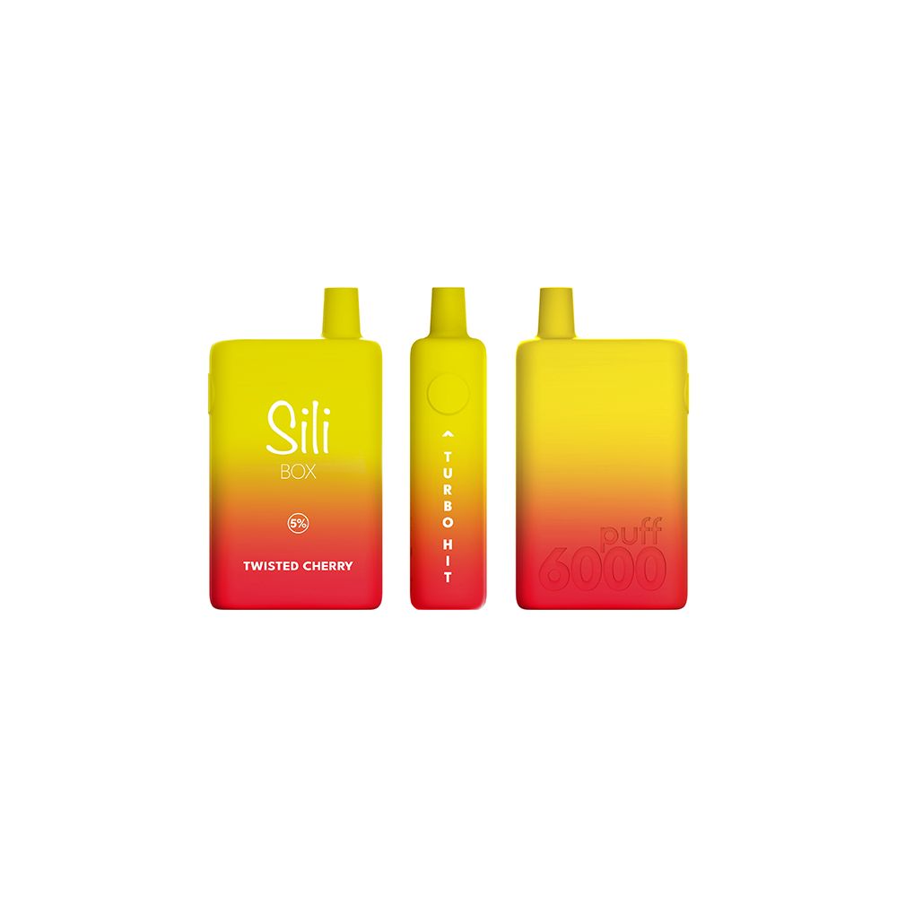 Sili Box Disposable 6000 Puffs 16mL 50mg Twisted Cherry
