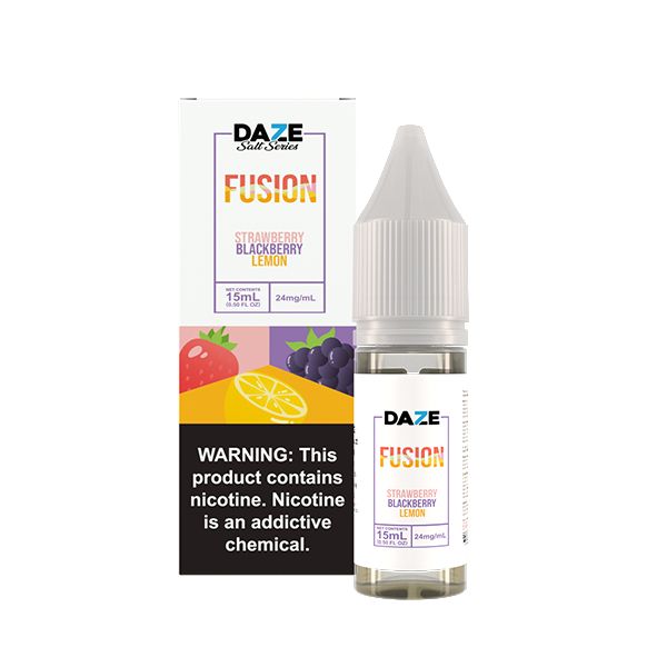 7Daze Reds Salt Series E-Liquid 15mL (Salt Nic) Strawberry Blackberry Lemon
