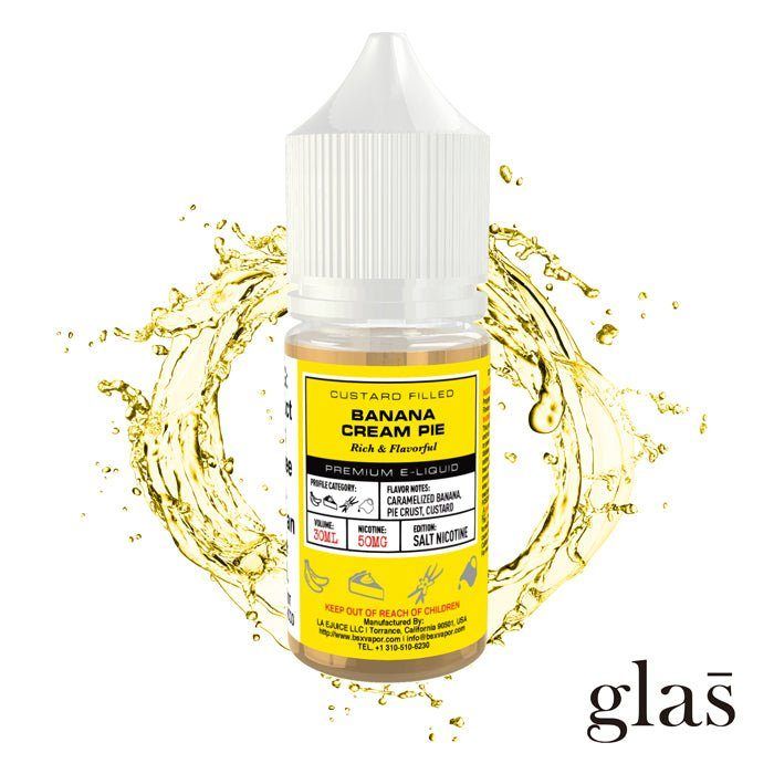 Banana Cream Pie by GLAS BSX Salt Tobacco Free Nicotine Series 30mL Bottle