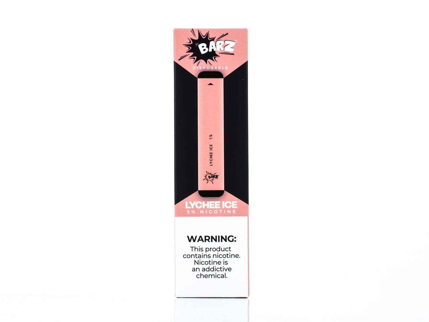 Barz Disposable | 300 Puffs | 1.3mL Lychee Ice Packaging