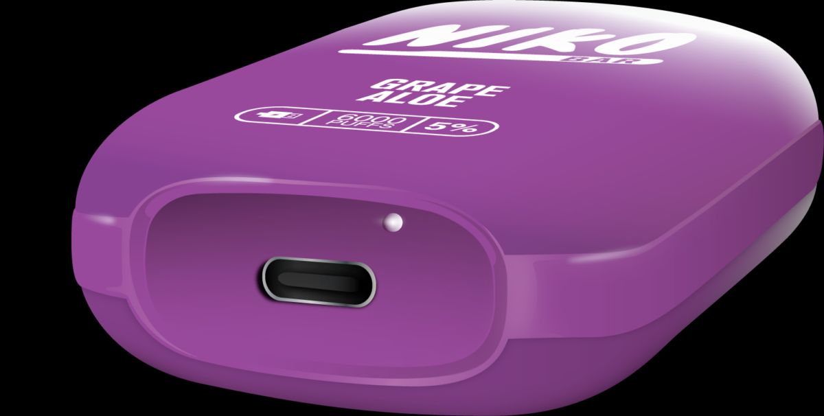 Niko Bar Disposable | 7000 Puffs | 15mL 50mg Grape Aloe