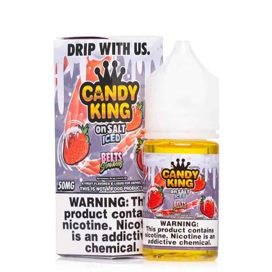 Belts Iced by Candy King on Salt Series 30mL with Packaging