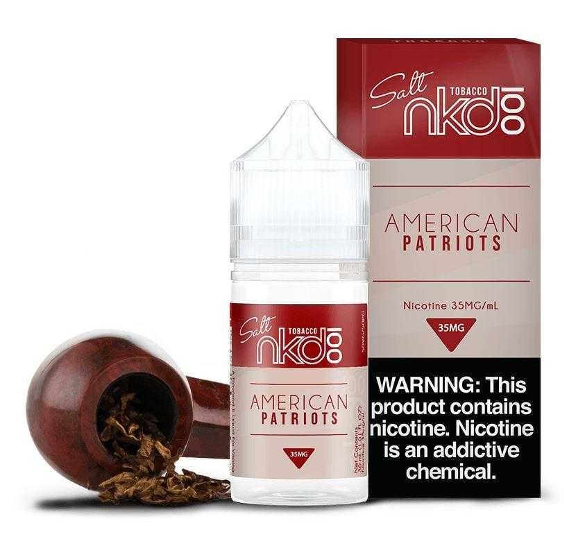 American Patriots by Naked 100 Salt Series 30mL with Packaging