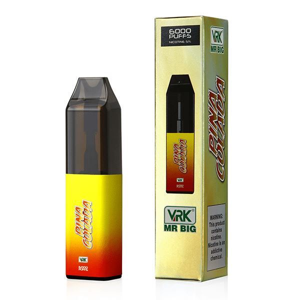 VRK Mr. Big Disposable | 6000 Puffs | 18mL Pina Colada with packaging
