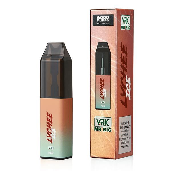 VRK Mr. Big Disposable | 6000 Puffs | 18mL Lychee Ice with packaging