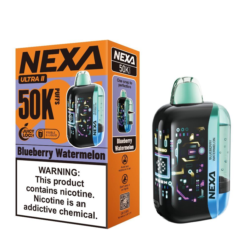 NEXA Ultra 2 50K Disposable blueberry watermelon with packaging
