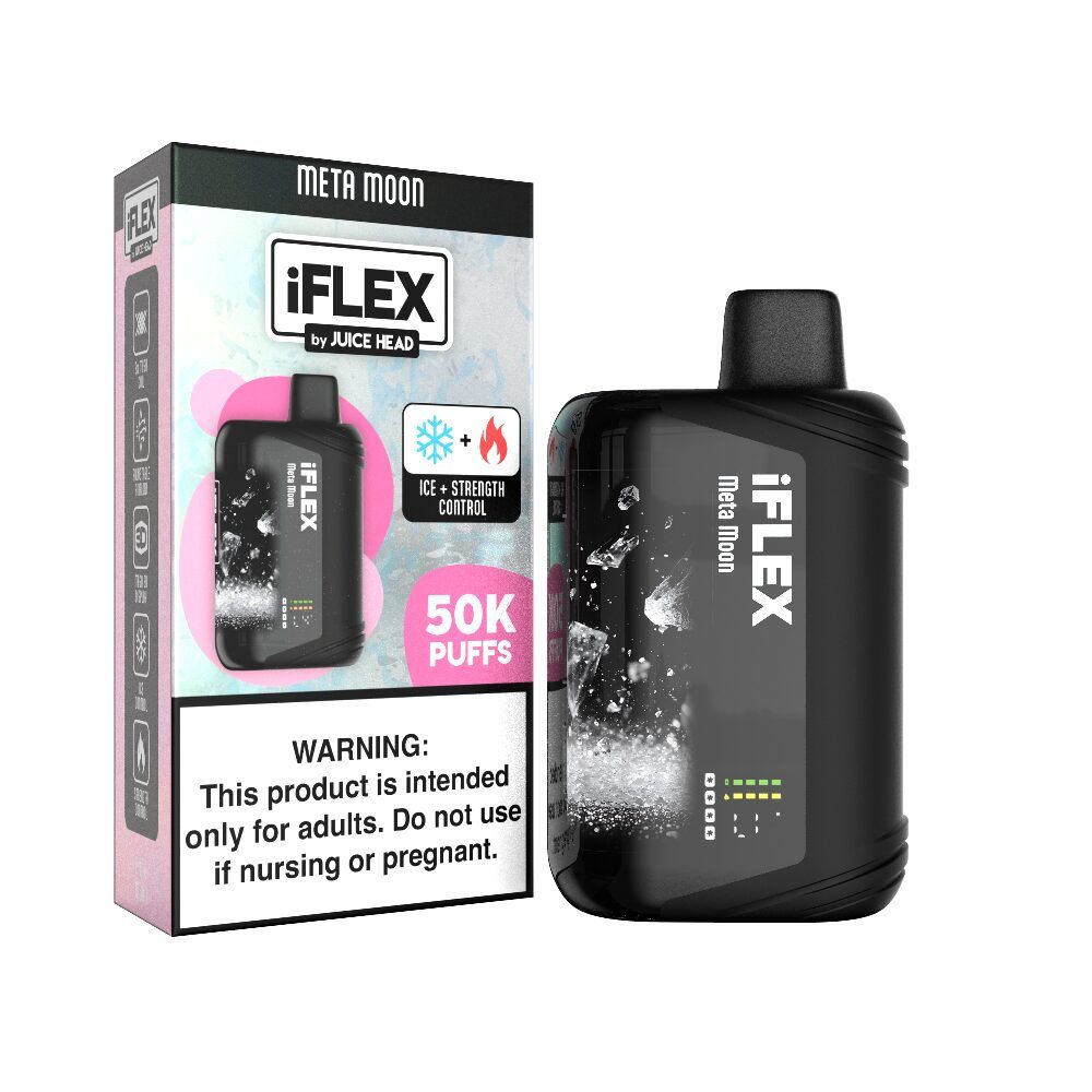Juice Head iFlex Melatine 50K Disposable Meta Moon with packaging