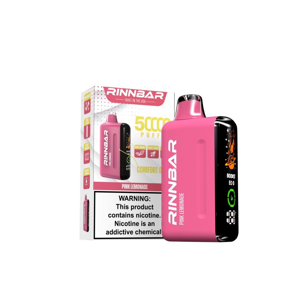 Rinn Bar 50K Disposable Pink Lemonade with packaging