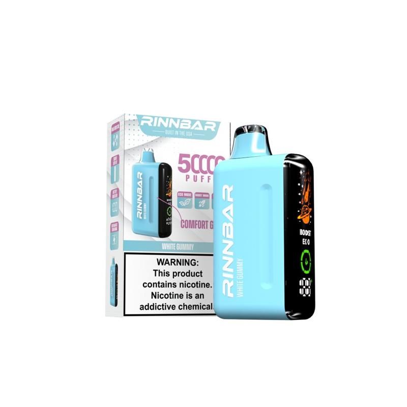 Rinn Bar 50K Disposable White Gummy with packaging