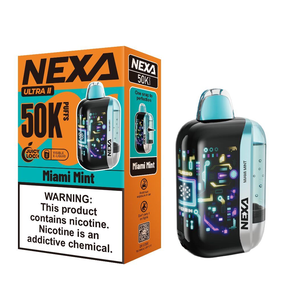 NEXA Ultra 2 50K Disposable miami mint with packaging