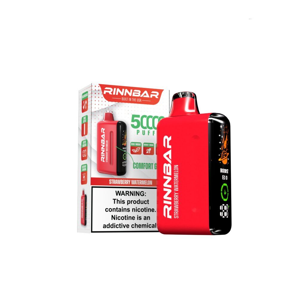 Rinn Bar 50K Disposable Strawberry Watermelon with packaging