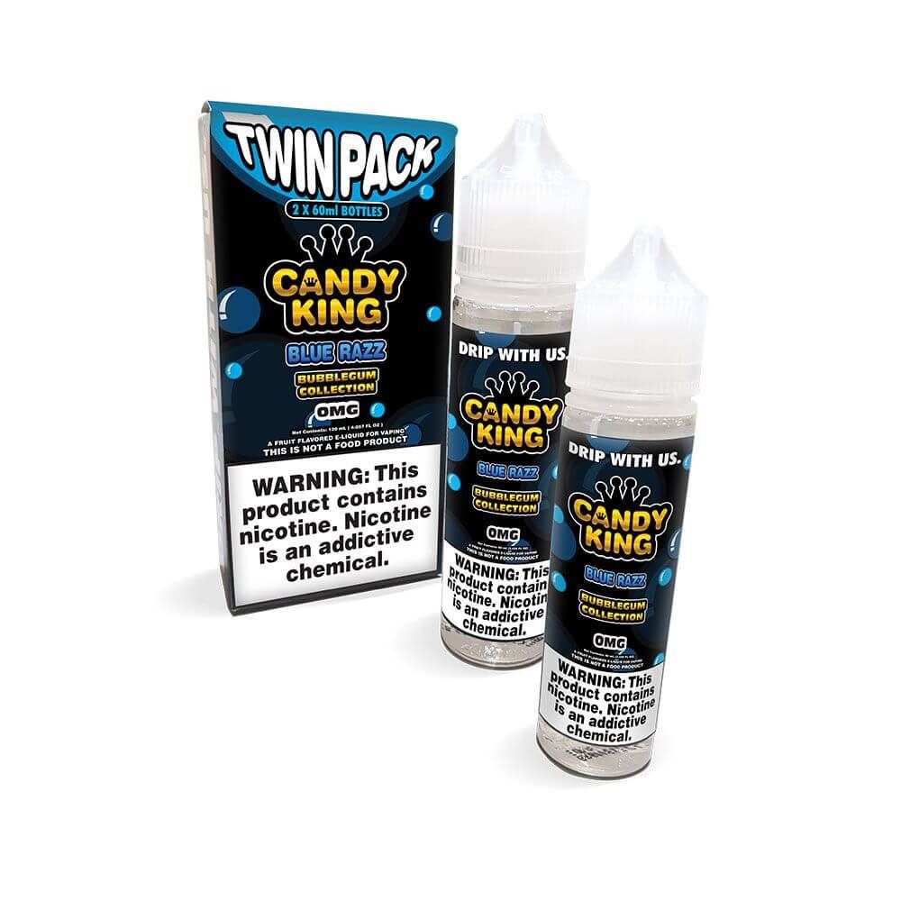 Blue Razz by Candy King Bubblegum Collection Series 120mL with Packaging