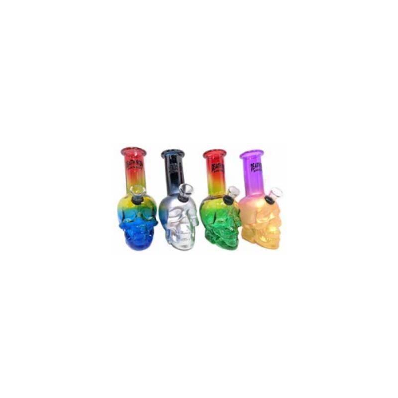 Death Row Records Skull Head Bubbler 6″ Water Pipe - Group Photo