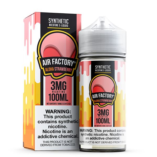 Aloha Strawberry by Air Factory Tobacco-Free Nicotine Series 100mL with Packaging