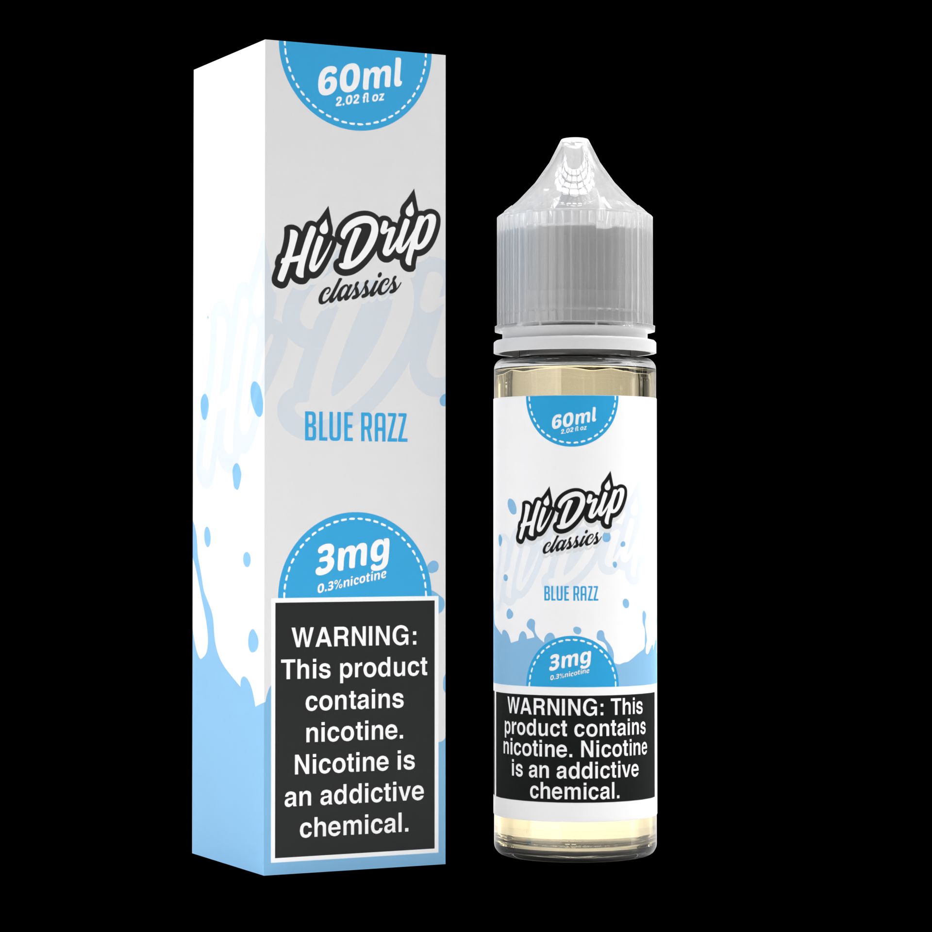 Blue Razz by Hi-Drip Classics Series 60mL with Packaging