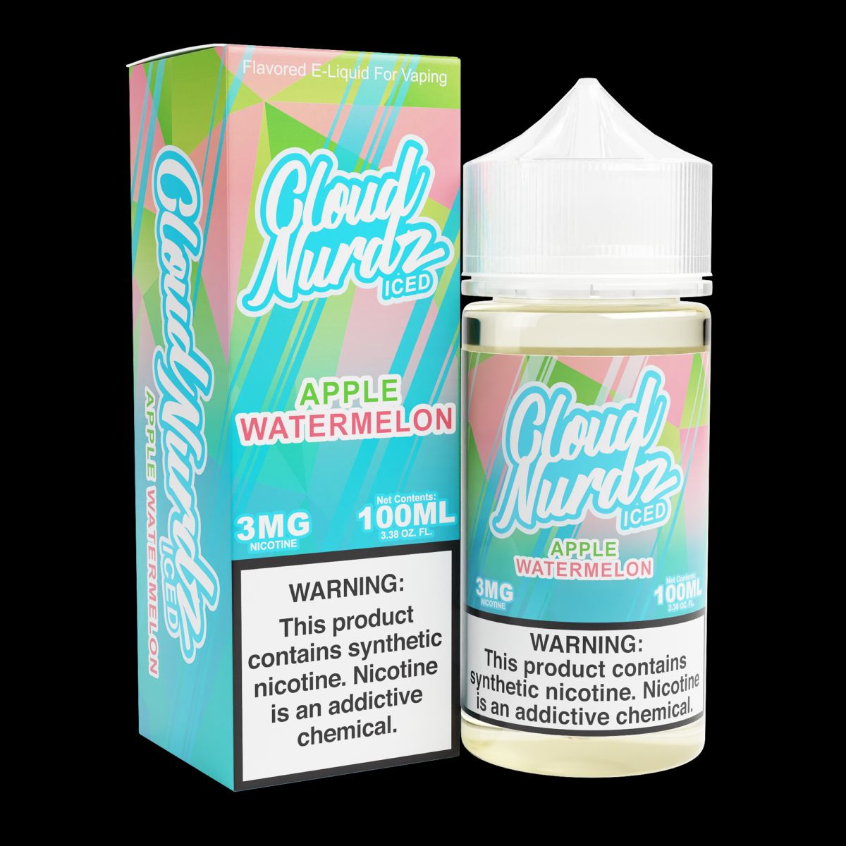 Watermelon Apple Iced by Cloud Nurdz Series 100mL with Packaging