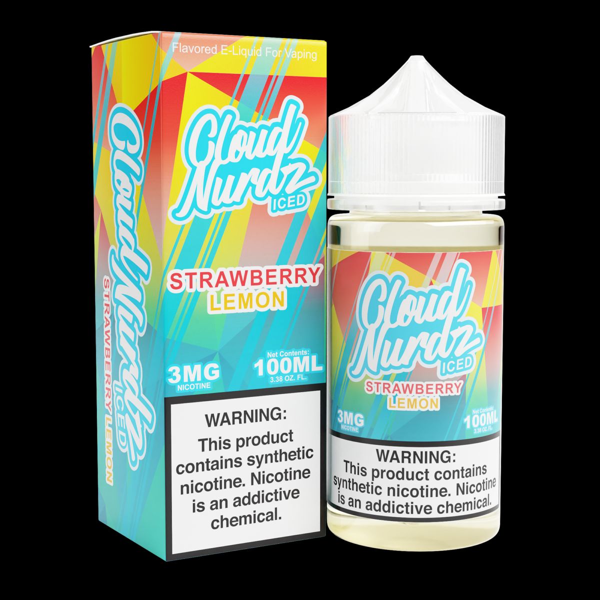 Strawberry Lemon Iced by Cloud Nurdz Series 100mL with packaging