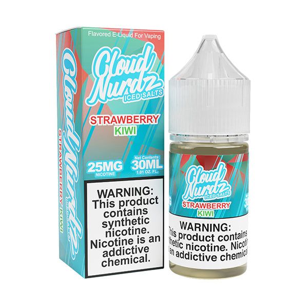 Strawberry Kiwi Iced | Cloud Nurdz Salt | 30mL with Packaging