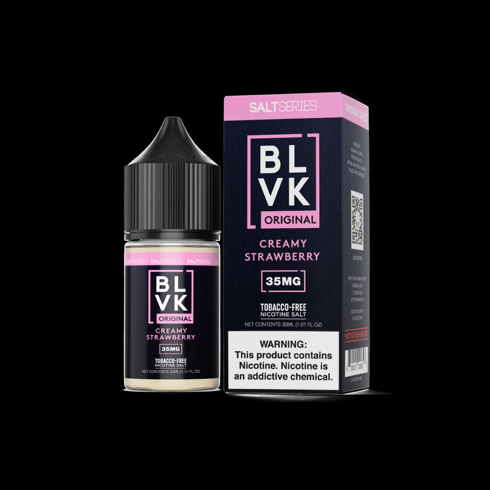 Creamy Strawberry (CRMY Strawberry) by BLVK TF-Nic Salt Series 30mL with Packaging