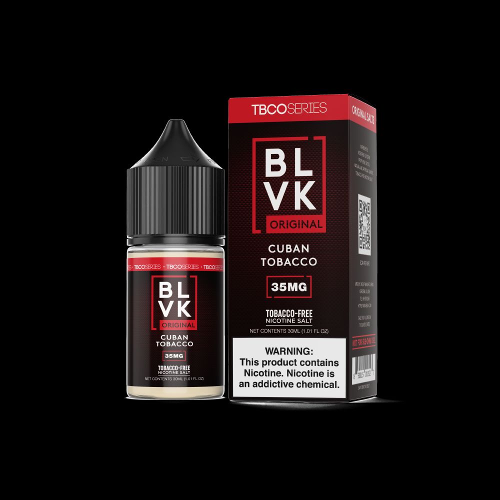 Bold Tobacco (Cuban Tobacco) by BLVK TF-Nic Salt Series 30mL with Packaging