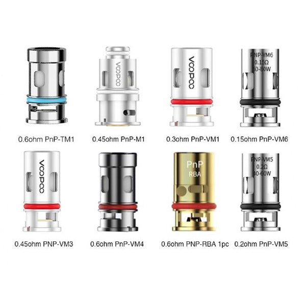VooPoo PnP Coils 5-Pack group photo