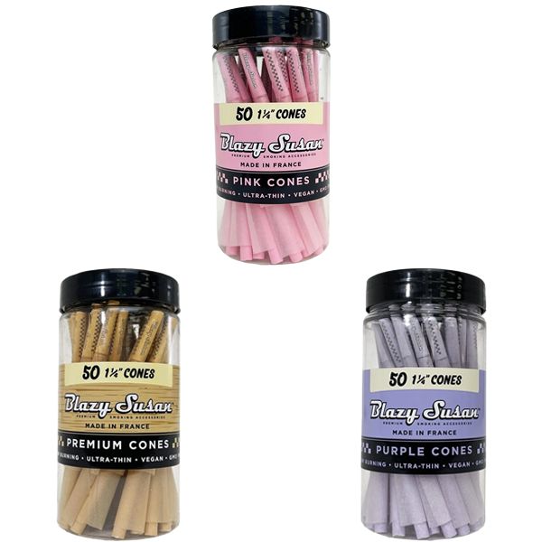 Blazy Susan 1 1/4 Cones (50ct Jar) Group Photo