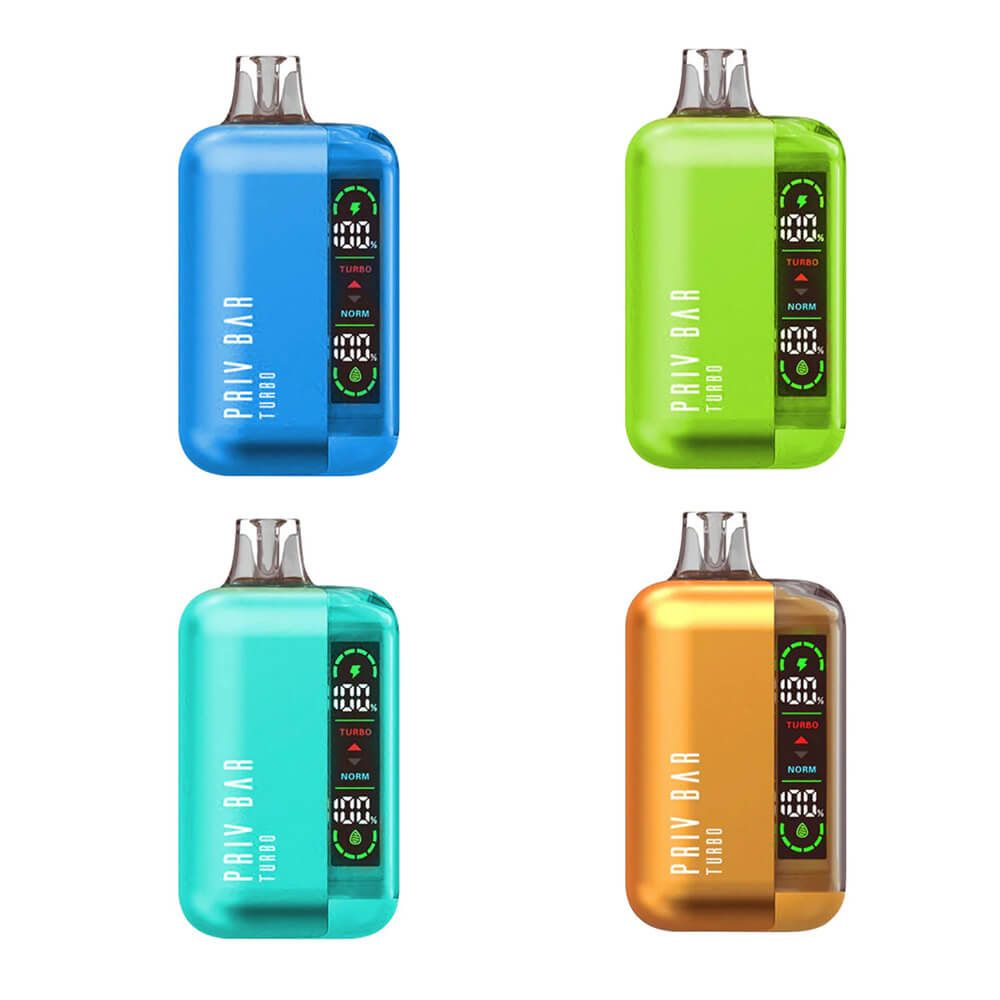 Priv Bar Turbo Disposable (16mL) 50mg - Group Photo