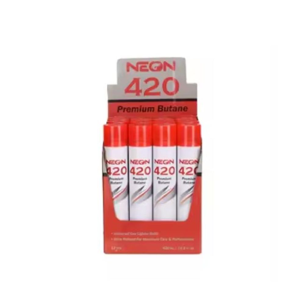Neon 420 Premium Butane (12ct Display)