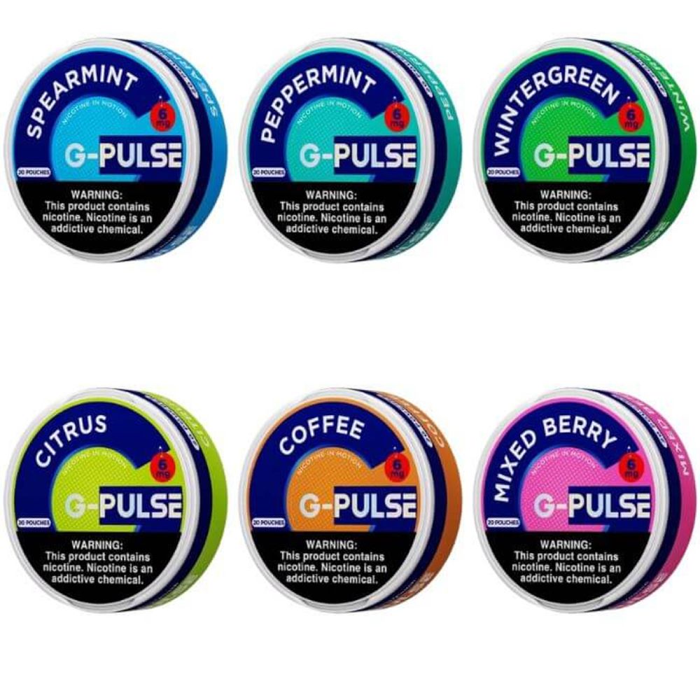 G Pulse Nicotine Pouches (20ct Can) 5pc Display