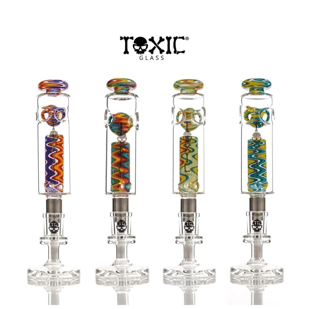MKGlass TXNC36 Toxic Spectrum with Ceramic Screw Tip Group Photo
