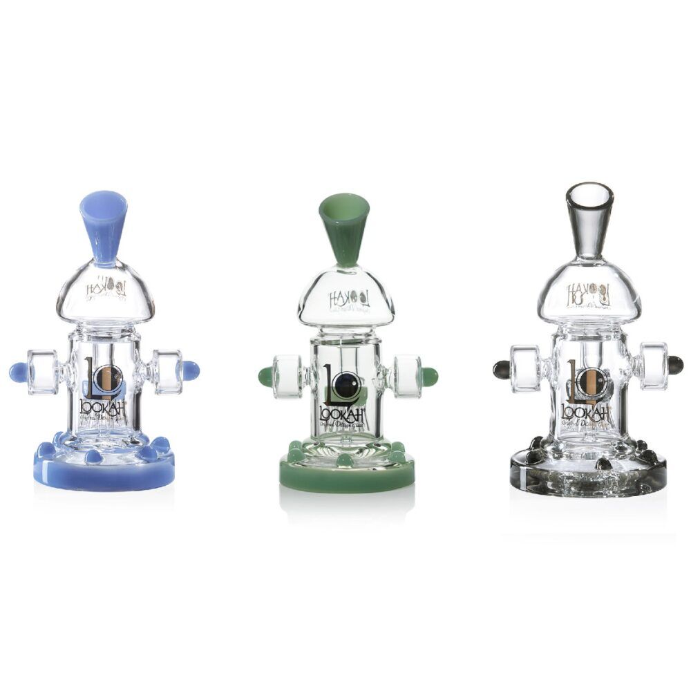 Lookah Recycler Percolator Steampunk Water Pipe Mini Dab Rig Group Image