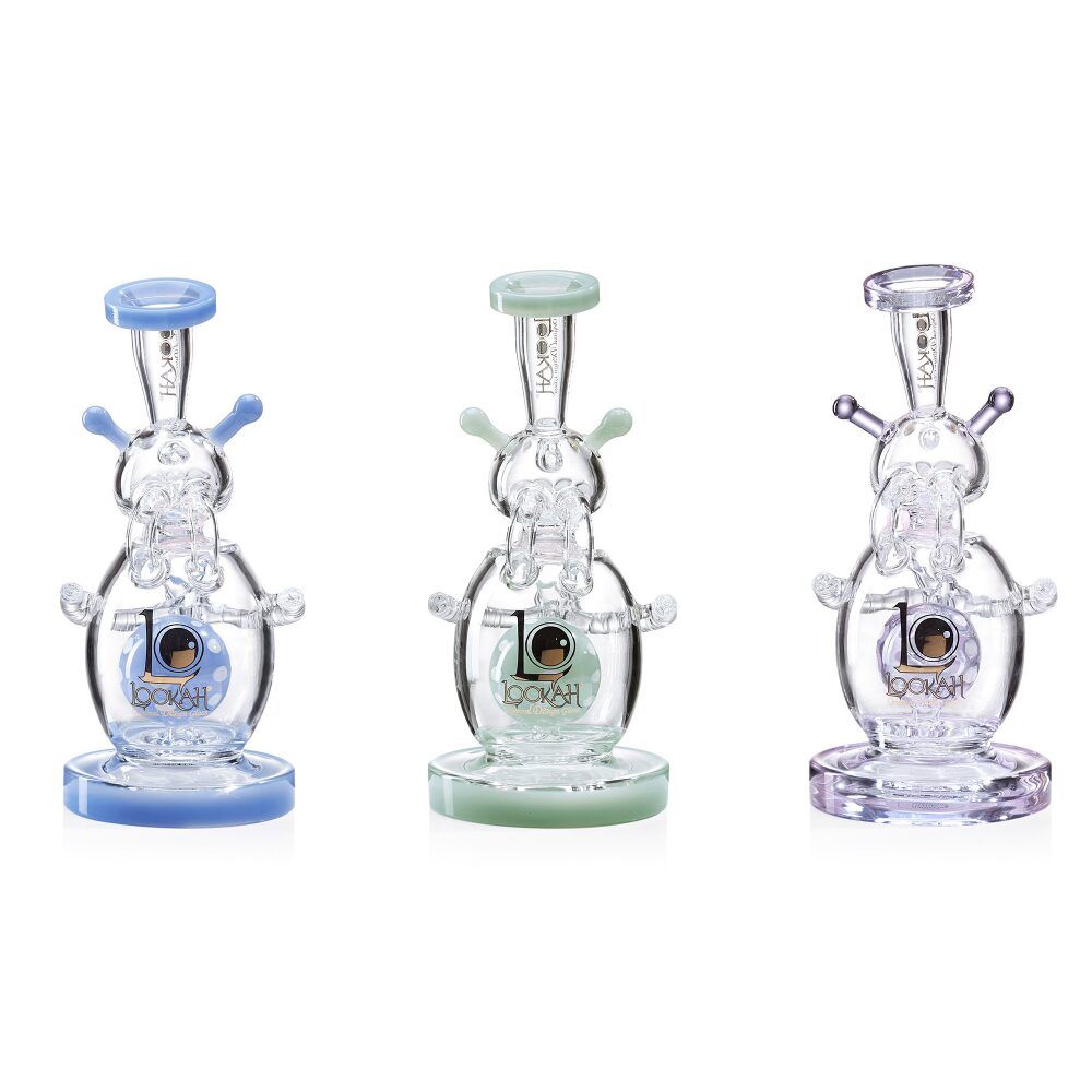 Lookah Recycler Percolator Cosmic Alien Water Pipe Dab Rig