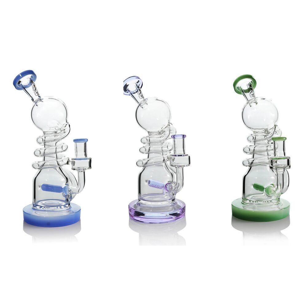 Lookah (Dab Rig) 10″ Recycler Inline Percolator Water Pipe Group Image