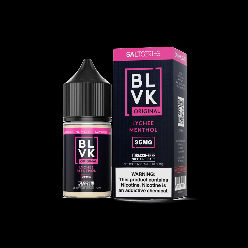 Lychee Menthol By BLVK TF-Nic Salt Series 30mL with Packaging