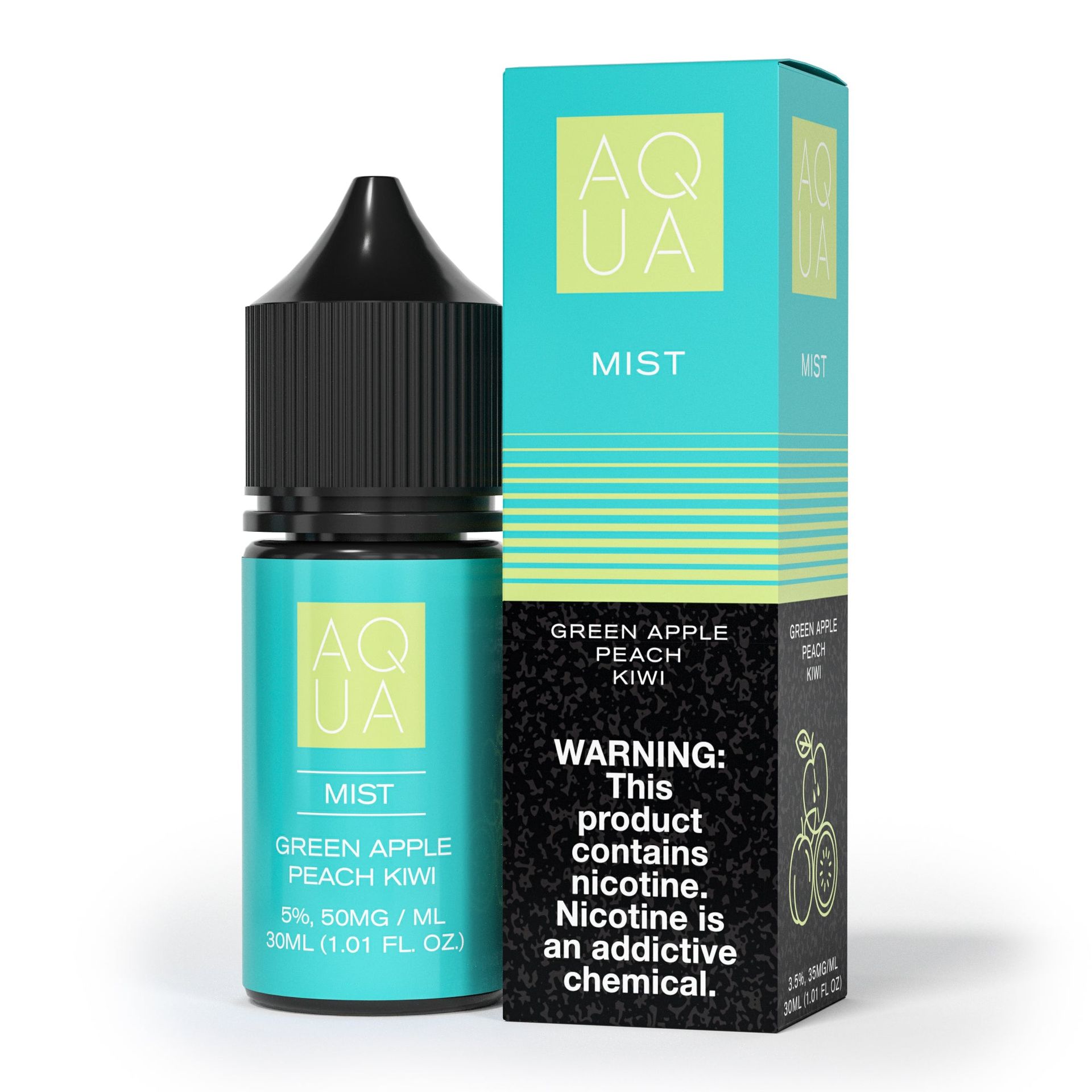 Aqua - Mist - 30mL Salts Bottle with packaging