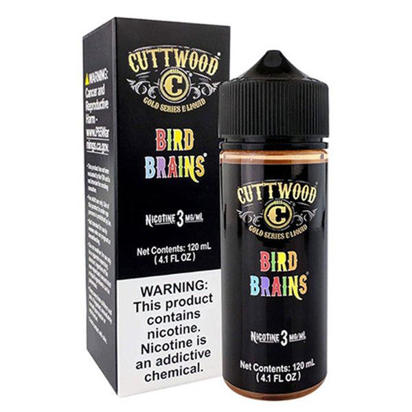 Bird Brains by Cuttwood E-Liquid 120m with Packaging