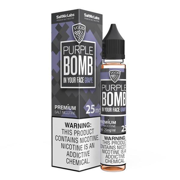 Purple Bomb by VGOD SALTNIC Series Salt Nicotine 30mL with Packaging