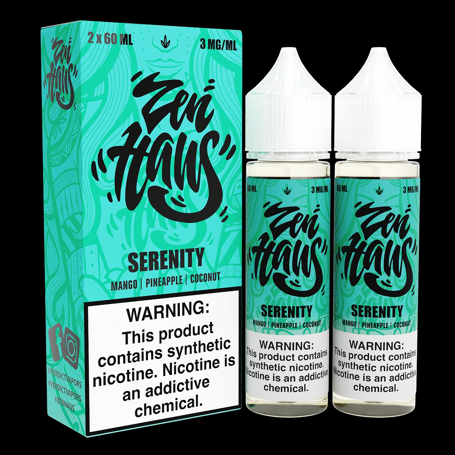 Serenity by Zen Haus Series 2x60mL with Packaging