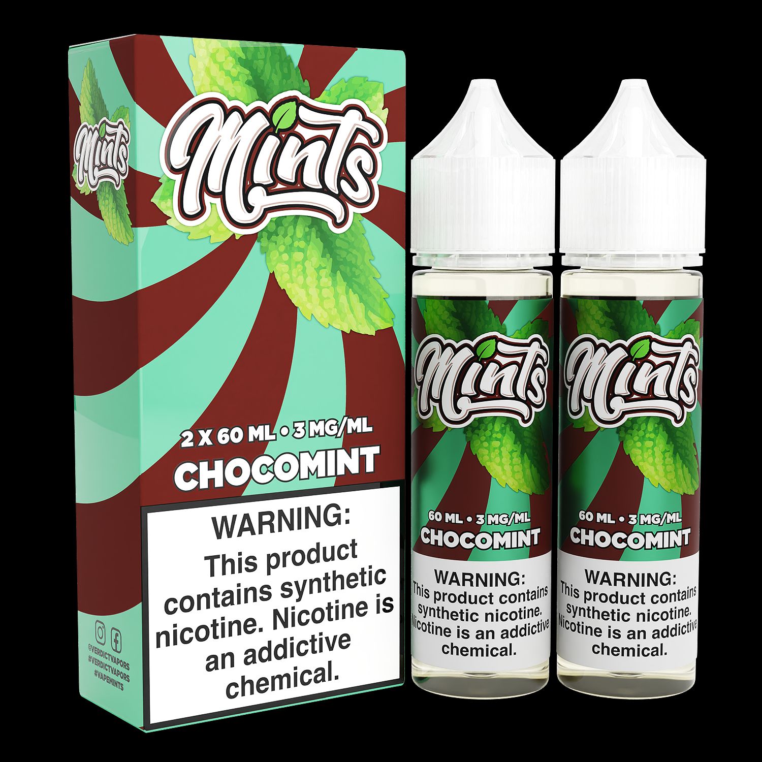 Chocomint by Mints Series 2x 60mL with Packaging