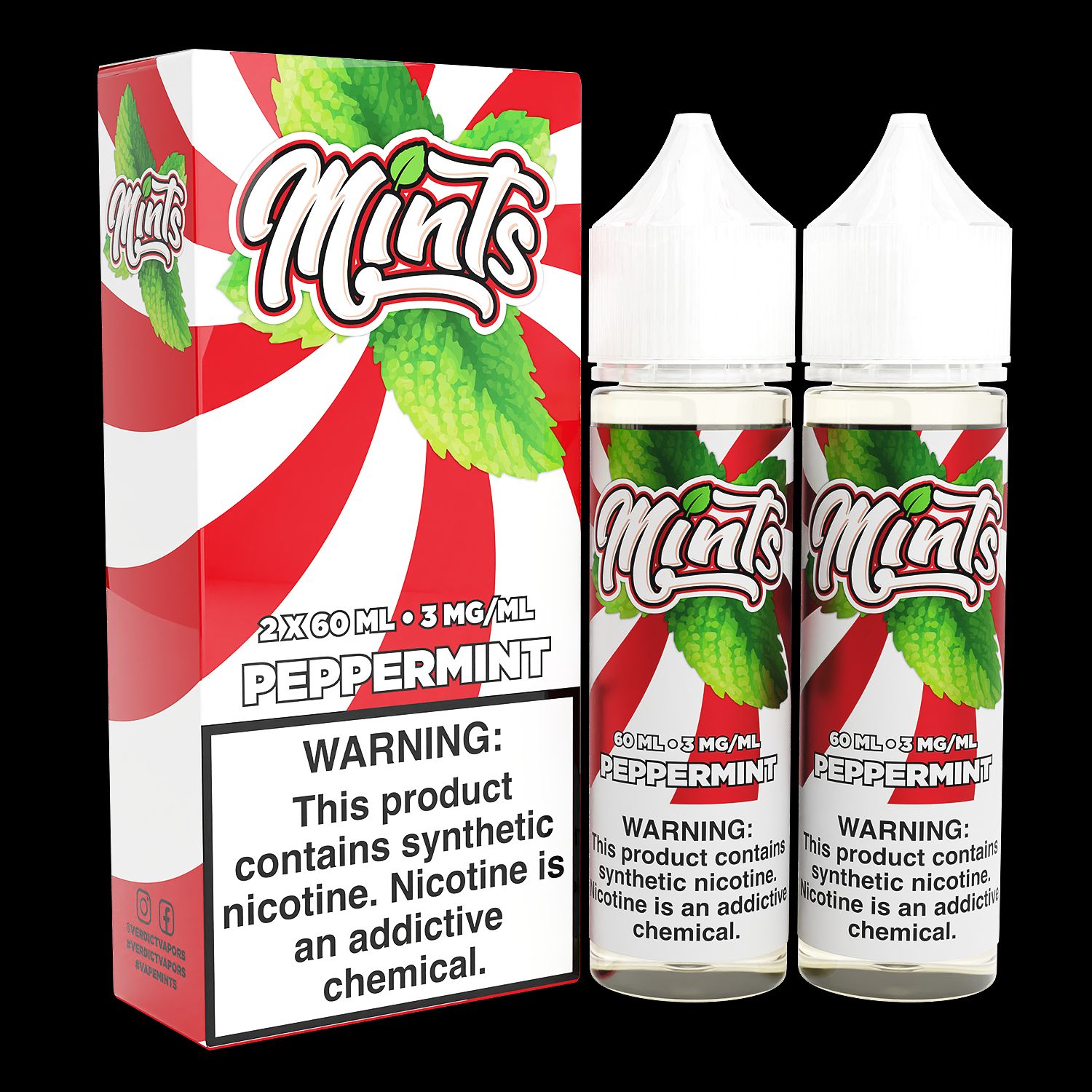 Peppermint by Mints Series 2x 60mL with Packaging