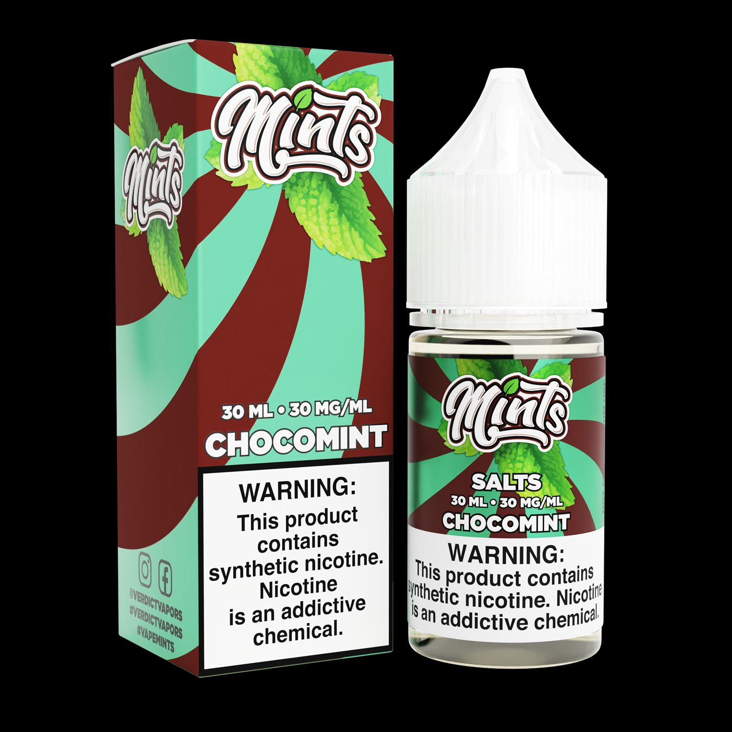Chocomint by Mints Salt Series 30mL with Packaging