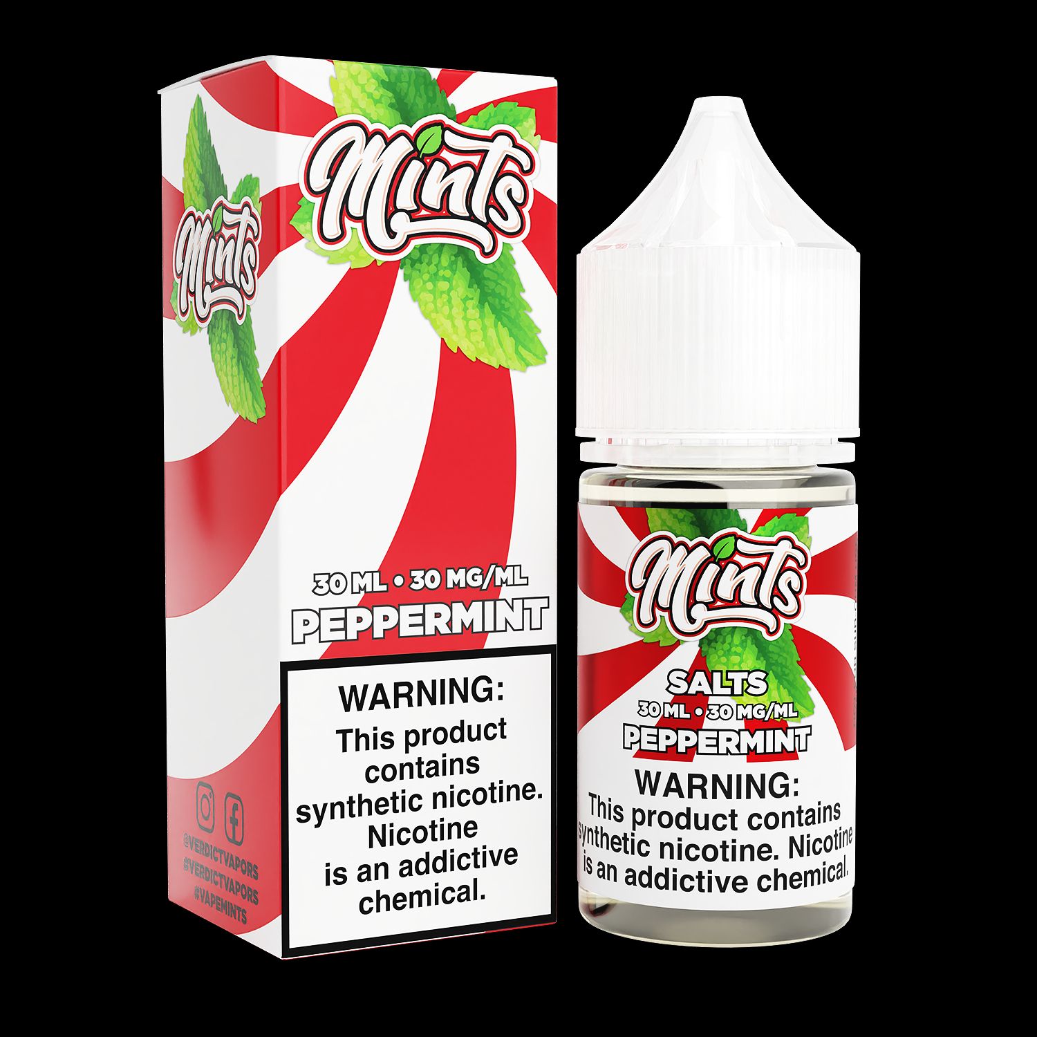 Peppermint by Mints Salt Series 30mL with Packaging